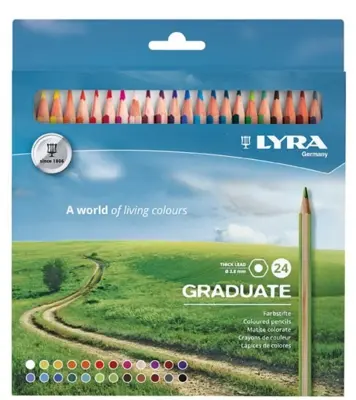 Crayons Lyra pour diplômés, 24 pièces