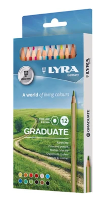 Crayons Lyra pour diplômés, 12 pièces