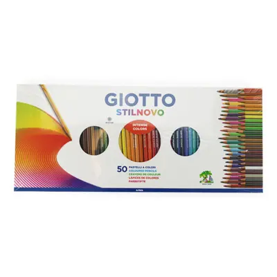 Crayons de couleur Giotto Stilnovo, 50 pièces