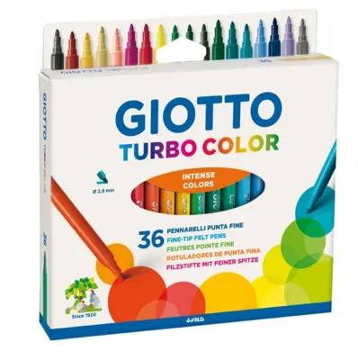 Giotto Turbo Tusser Color, 36 pièces