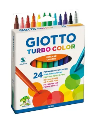 Giotto Turbo Tusser Color, 24 pièces