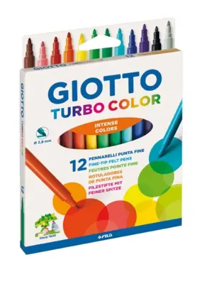 Giotto Turbo Color Tusser, 12 pièces