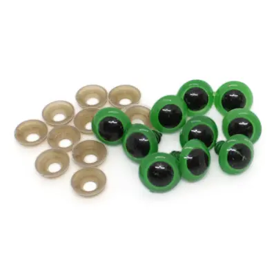 HobbyArts Teddy Bear Eyes avec serrure, vert, 5 paires