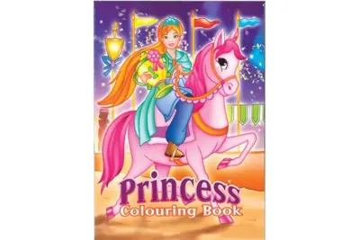 Prinses &amp; paard A4 kleurboek, 16 pagina&#39;s