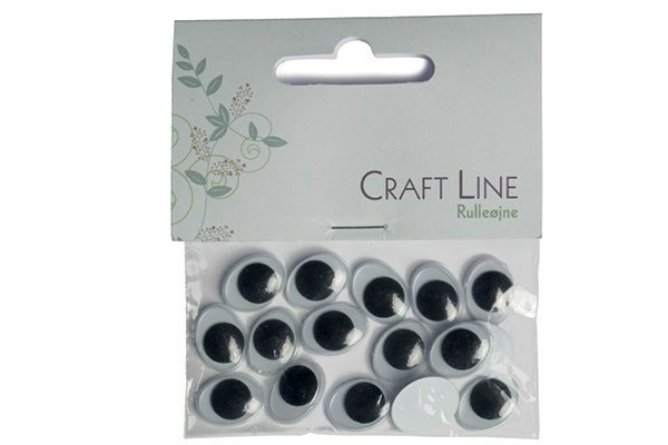 Craft Line Rolling Eyes Ovale 15 mm, 20 pcs