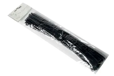Craft Line cure-pipe noir 0,6x30 cm, 50 pcs