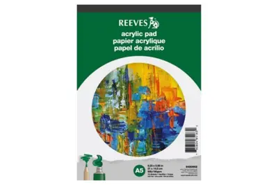 Bloc de papier acrylique Reeves A5, 15 feuilles