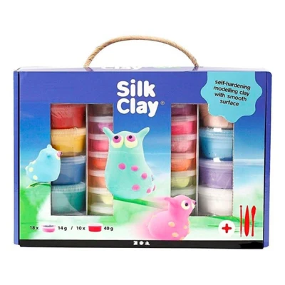 Coffret cadeau Silk Clay, 18x14 g + 10x40 g