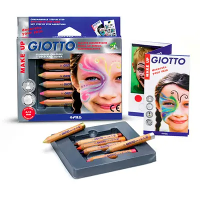 Crayon de maquillage Giotto Glamour, 6 pcs