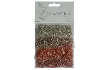 Craft Line Perles en verre 2 mm, 4 x 10 g