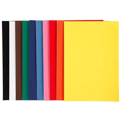 Fluwelen papier, A4, 140 g, diverse kleuren