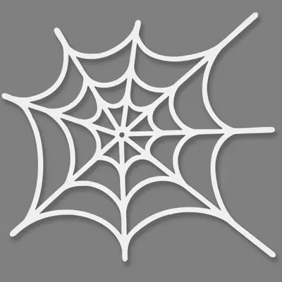 Spinnenwebben, 19 x 21 cm, 230 g, wit, 16 st