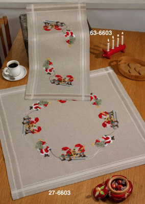 Kit de broderie Nappe Trois lutins