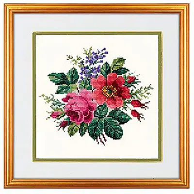 Kit de broderie Bouquet de fleurs