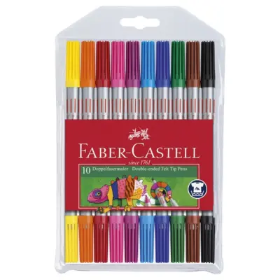 Faber-Castell Tusser double épaisseur / mince 10 pcs