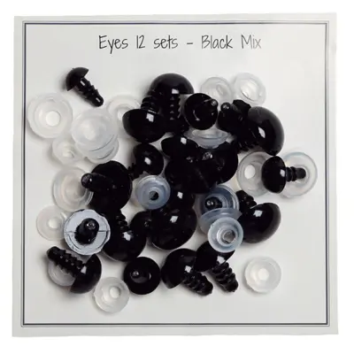 Go Handmade Safety Eyes Mix (12 paires)
