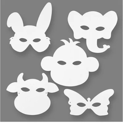 Masques d'animaux, 16 pcs