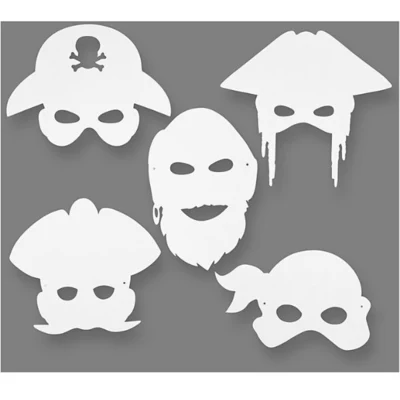 Masques de pirates, 16 pièces