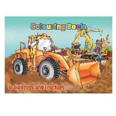 Livre de coloriage A4 Bulldozers & Tracteurs, 16 pages