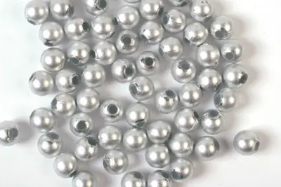 Perles de cire, 3 mm, 500 g, argent mat