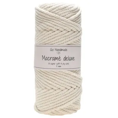 Go Handmade Macramé Yarn Deluxe 50 m, 5 mm