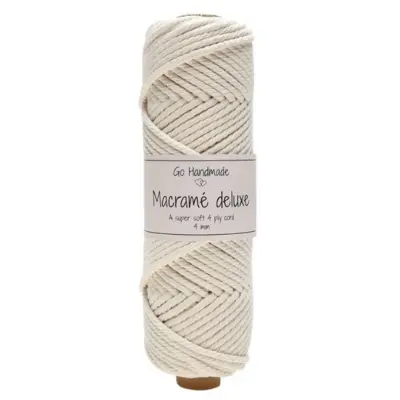 Go Handmade Macramé Yarn Deluxe 50 m, 4 mm