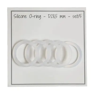 Go Handmade Siliconen O-ring (5 stuks), Helder