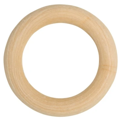 Go handgemaakte houten ring, 75 mm