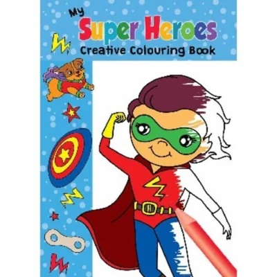 Livre de coloriage A4 Super Héros, 16 pages