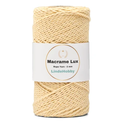 LindeHobby Macrame Lux, Corde coton, 2 mm