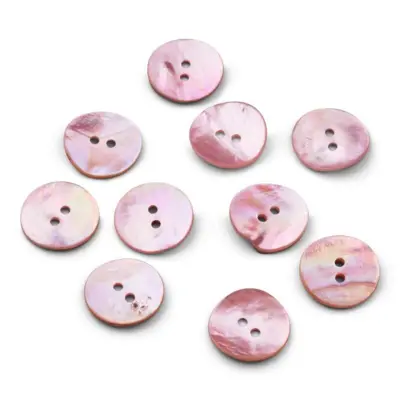 HobbyArts Boutons en nacre, Blush, 20 mm, 10 pcs