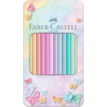 Faber-Castell, Crayons de couleur pastel Sparkle, lot de 12