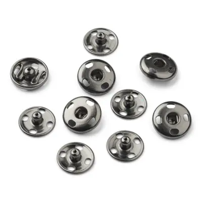 LindeHobby Boutons-pression noir