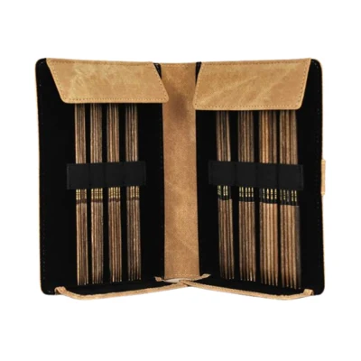 LYKKE Sokbreinaaldenset Umber, Tan, 15 cm (2.00-3.75 mm)