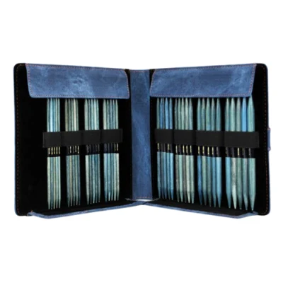 LYKKE Sokbreinaaldenset Indigo, Azurblauw, 15 cm (4.00-9.00 mm)
