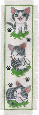 Kit de broderie Chaton 7 x 22 cm