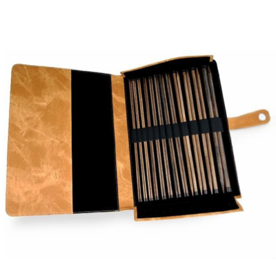 LYKKE Ensemble d’Aiguilles Droites Umber, Tan, 35 cm