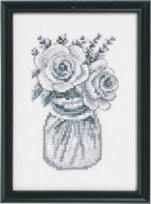 Kit de Broderie Roses 12 x 17 cm