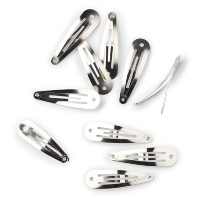 LindeHobby Klik-klak Speldjes, Zilver, 45x14 mm, 10 stuks