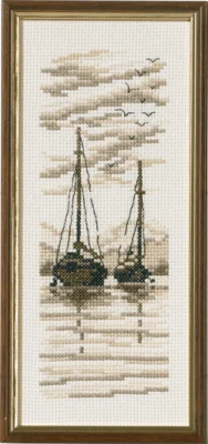 Kit de Broderie Bateaux R5619 22 x 9 cm