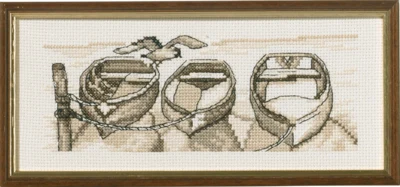 Kit de broderie Bateaux R5619 22 x 9 cm