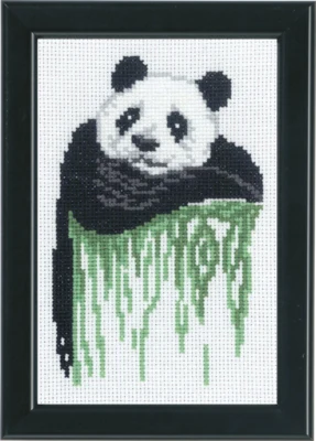 Kit de broderie Panda 14 x 19 cm