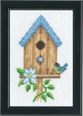 Kit de Broderie Nichoirs Beige 9 x 14 cm