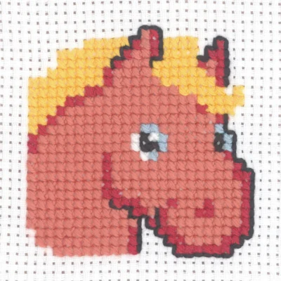 Kit de Broderie Cheval 8 x 8 cm