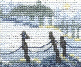 Kit de broderie Neige 5 x 6,5 cm