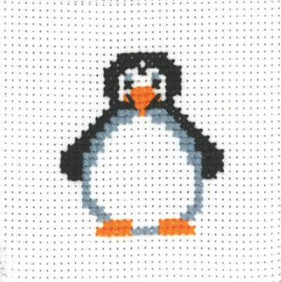 Borduurpakket MFK Pinguïn 8 x 8 cm