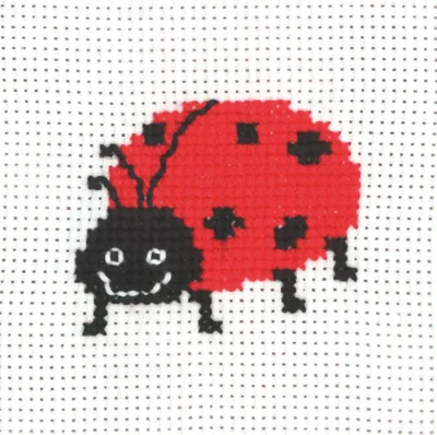 Kit de broderie MFK Coccinelle 8 x 8 cm
