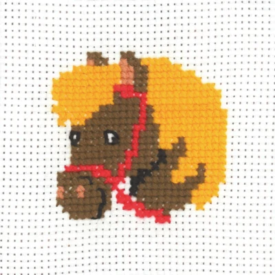 Kit de broderie MFK Tête de cheval 8 x 8 cm
