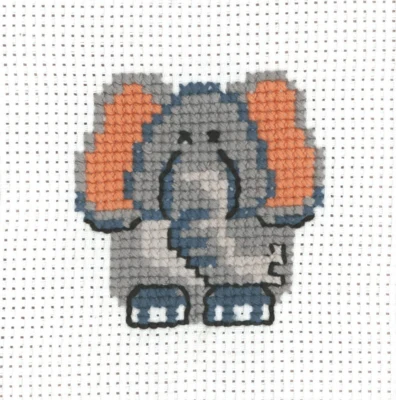Kit de Broderie MFK Éléphant 8 x 8 cm