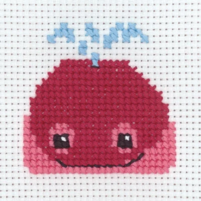 Kit de broderie Baleine 8 x 8 cm